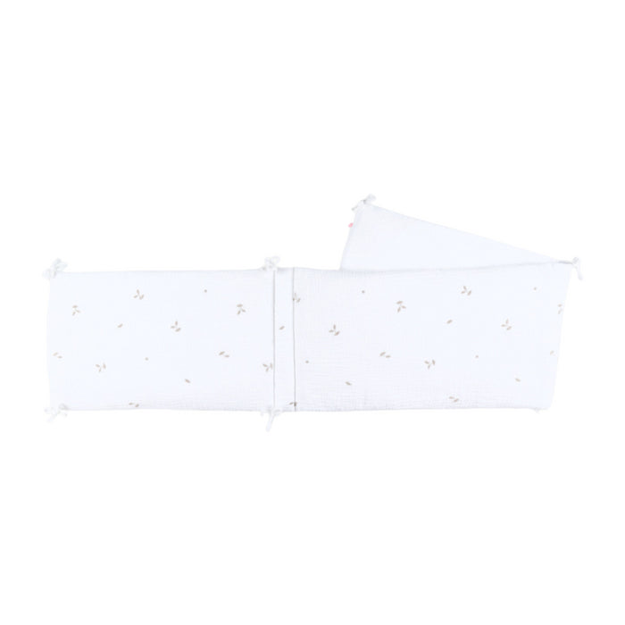 Noukies - F&O Bedomranding, embroidered muslin - wit