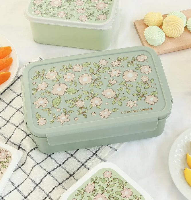 A little lovely company - Bento lunchbox Bloesems - sage