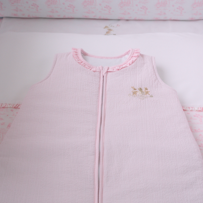 Théophile & Patachou - Pink Garden Party - Slaapzak 70cm - Lijnen