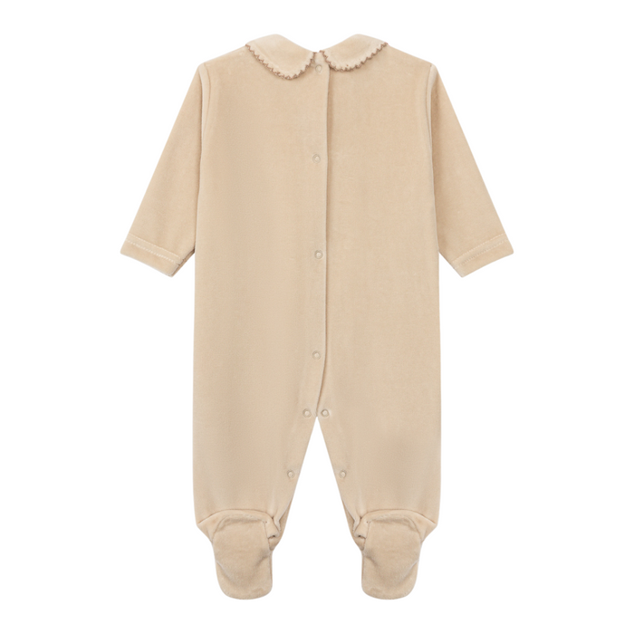 Baby Gi - Babypakje met geborduurd beertje - Taupe