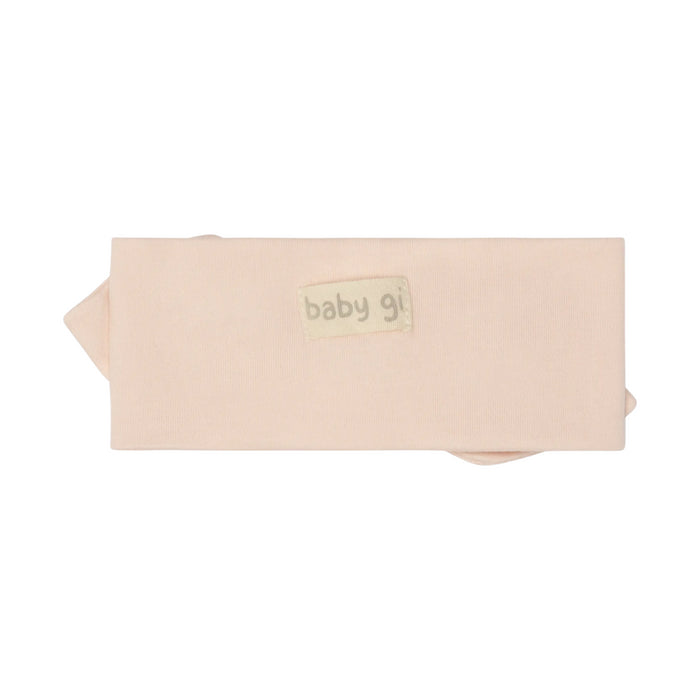 Baby Gi - Headband with bow - Peach pink