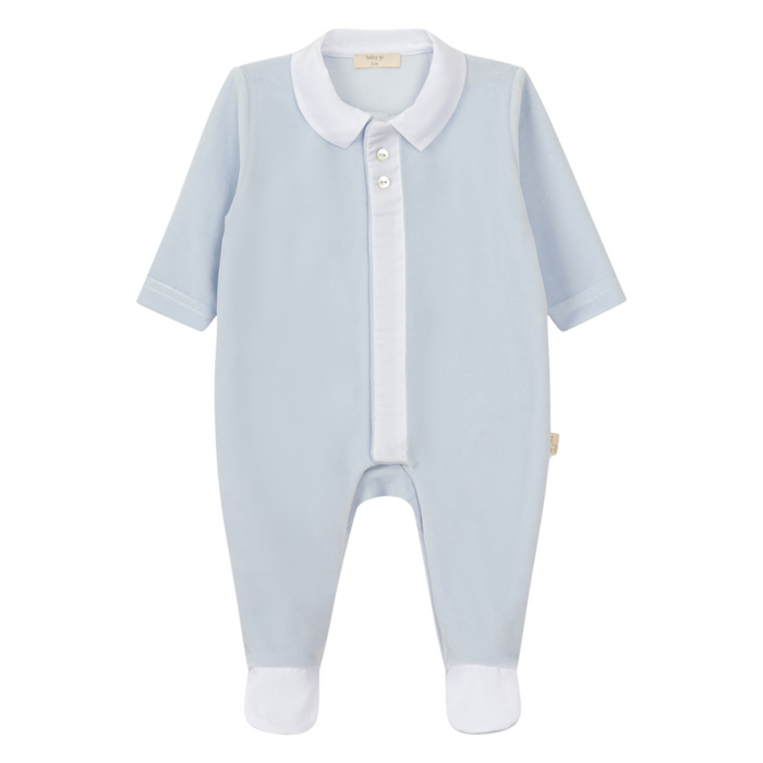 Baby Gi - Pastel blue footie