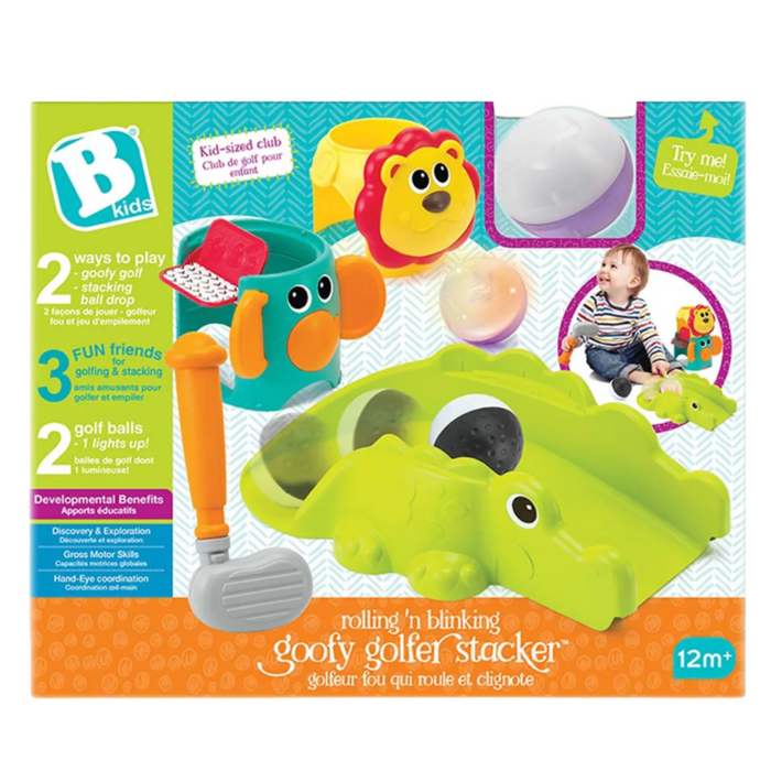 B-Kids - Rolling N' Blinking Goofy Golfer Stacker