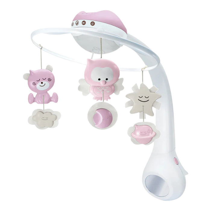 Infantino - WOM - MUSICAL 3-IN-1 PROJECTOR MOBILE - Dusty pink