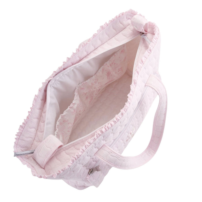 Théophile & Patachou - Pink Garden Party - Verzorgingstas + waskussen - Gewatteerd