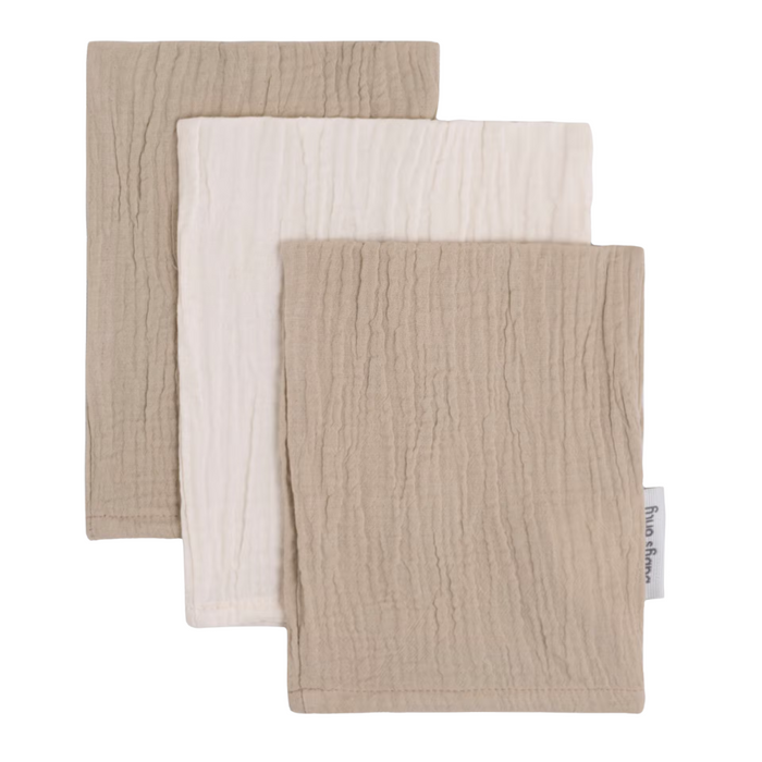 Baby's Only - Washandje Tender (3-pack) - Beige/linen