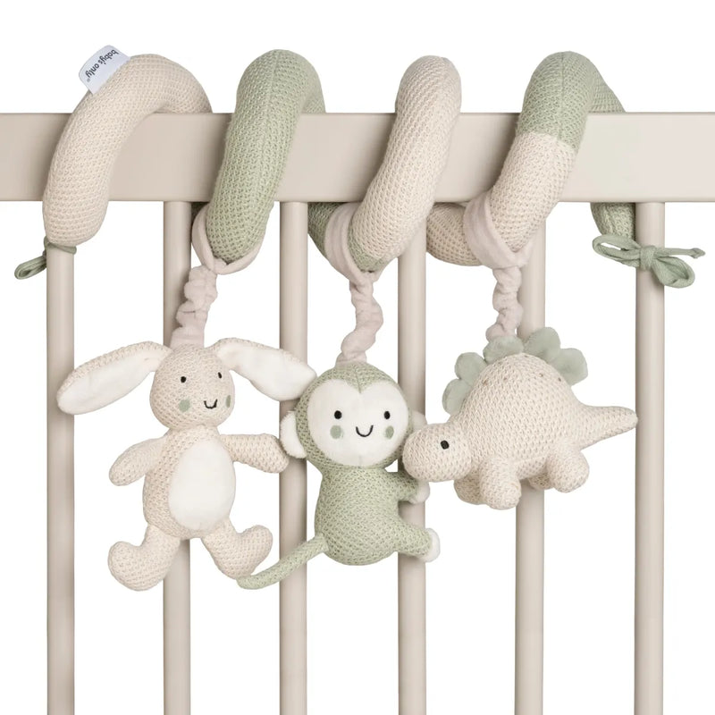 Baby's Only - Boxspiraal Animals laurel green/warm linen