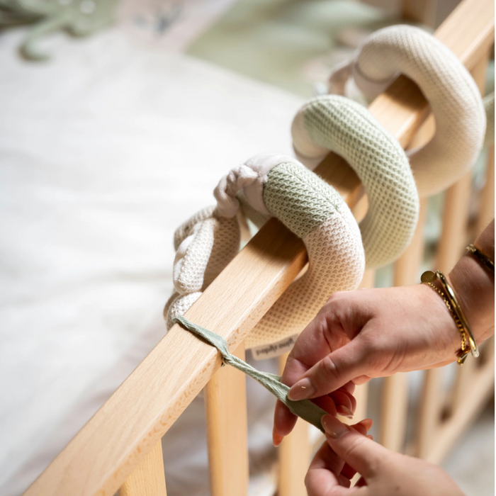 Baby's Only - Boxspiraal Animals laurel green/warm linen