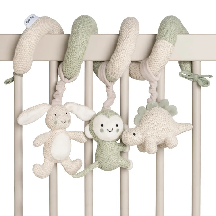 Baby's Only - Boxspiraal Animals laurel green/warm linen