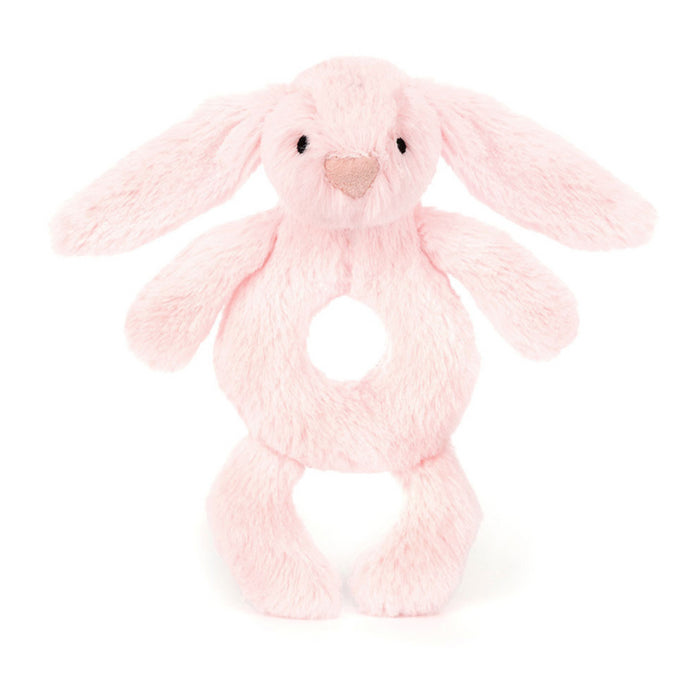 Jellycat -  Bashful Pink Bunny Ring Rattle