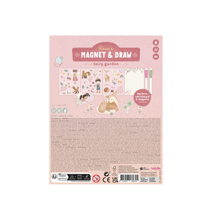 Little Dutch - Magnetisch speelboek - Rosa