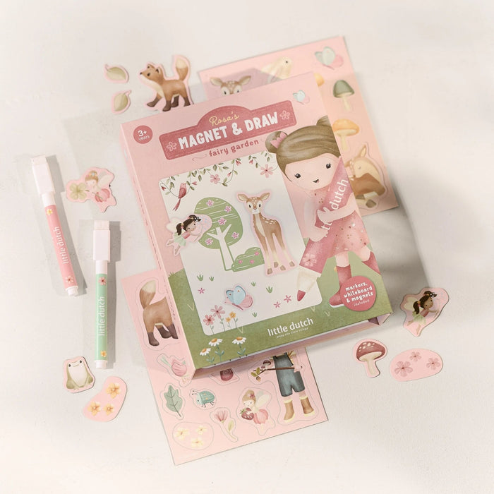 Little Dutch - Magnetisch speelboek - Rosa