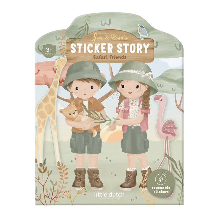 Little Dutch - Sticker Story Safari Friends