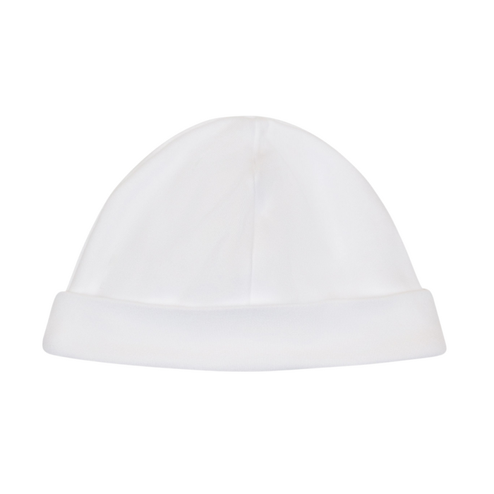 Baby Gi - Newborn mutsje wit met vlinder