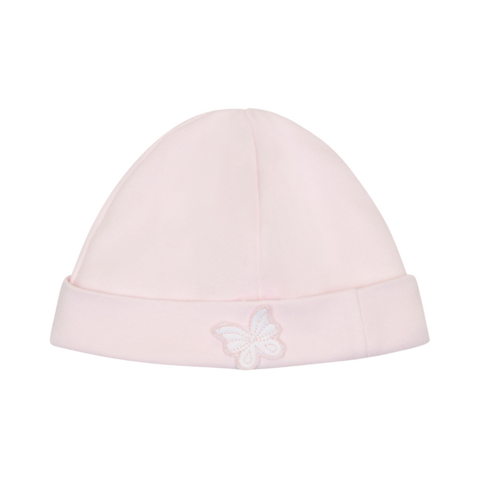 Baby Gi - Newborn mutsje lichtroze met vlinder