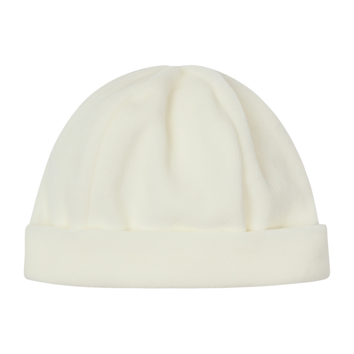 Baby Gi - Ivory velours butterfly beanie