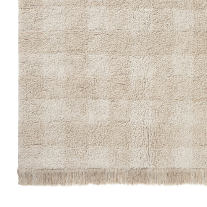 Lorena Canals - WASBAAR TAPIJT  - Vichy Ivory (90x120cm)