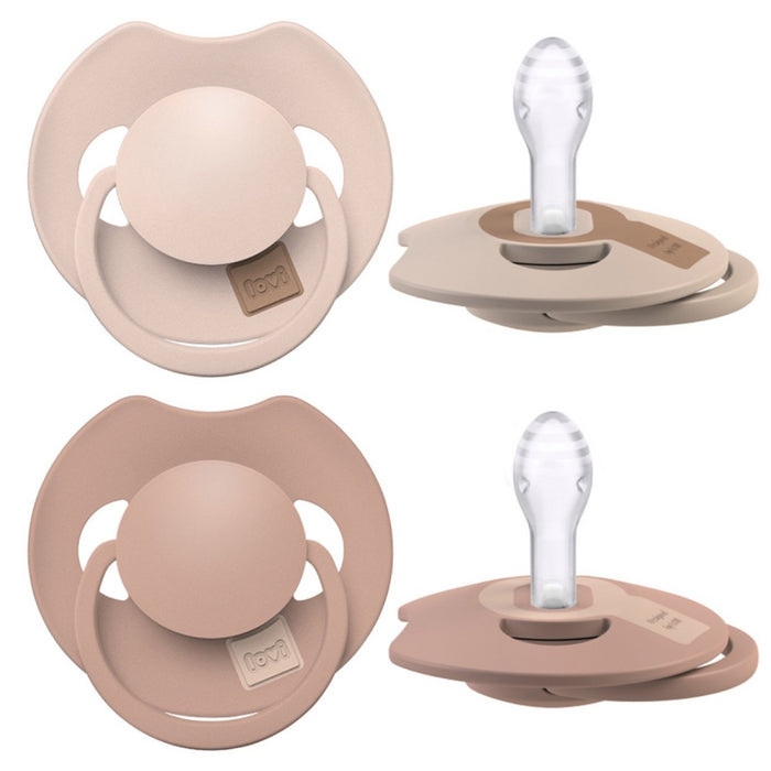 Difrax - Fopspeen Dynamisch 6-18 maanden Nude/Blush