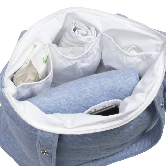 Poetree - Chevron Denim Blue - Verzorgingstas /Mommy bag