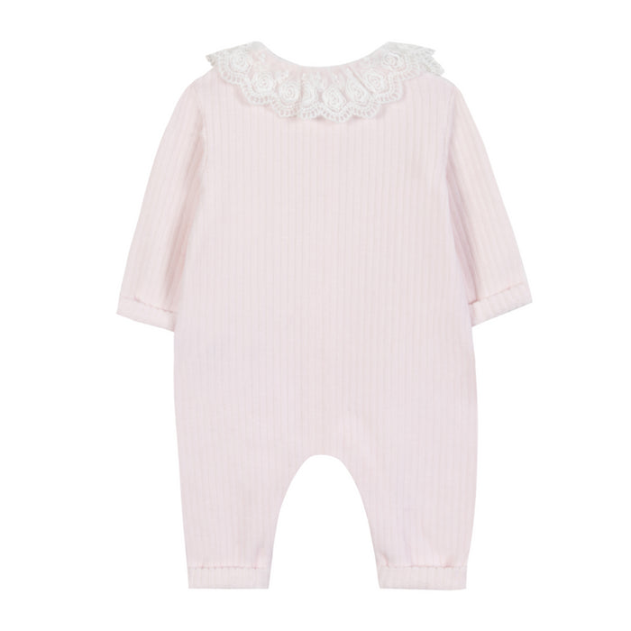 Tartine & Chocolat - Combinaison Longue - Rose pâle velours