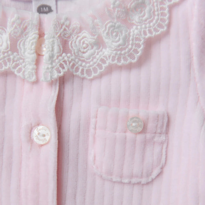 Tartine & Chocolat - Combinaison Longue - Rose pâle velours