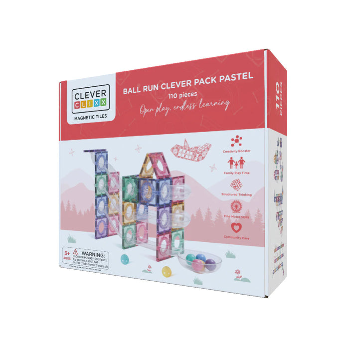 Cleverclixx - Ball Run Clever Pack Pastel 110 Stuks