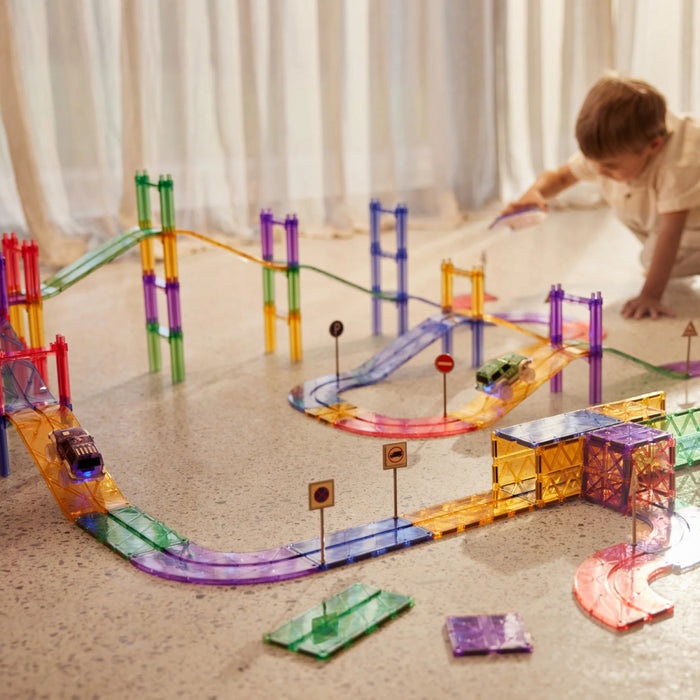 Cleverclixx - Large Race Track Pastel | 80 Stuks