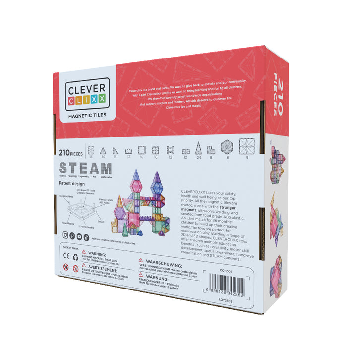 Cleverclixx - Mega Creactive Pack Pastel -  210 Pieces