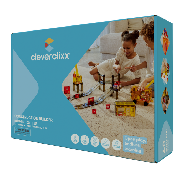 Cleverclixx - Construction builder - Intense (48 pcs)