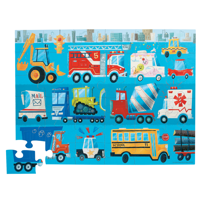 Crocodile Creek - Floor Puzzle - Vehicles