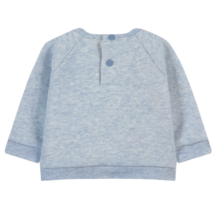 Tartine et Chocolat - Sweater in Chine blauw met hondje