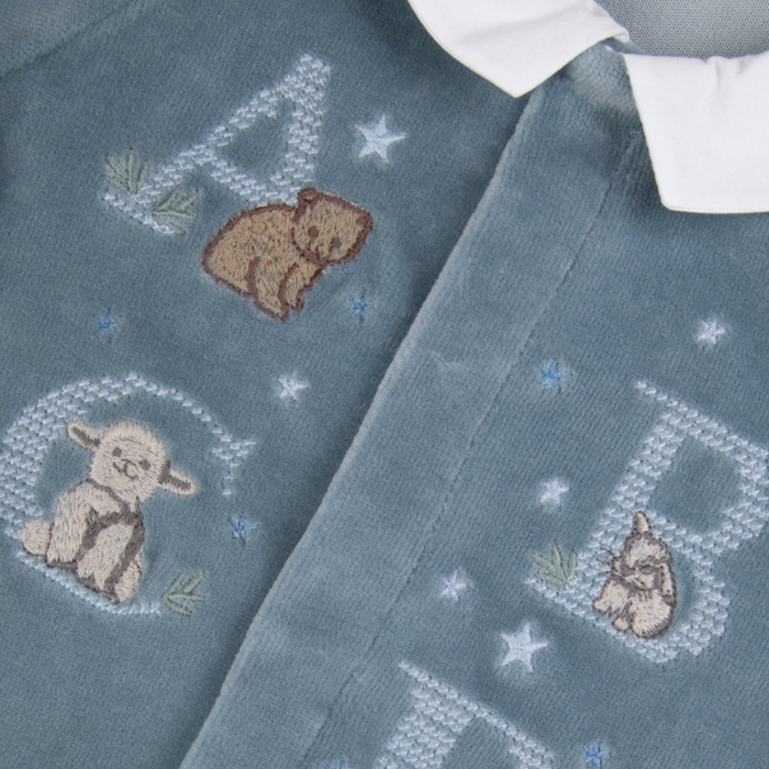 Tartine et Chocolat - Babypakje velours in blauw