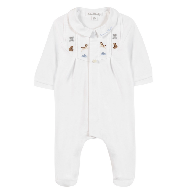 Tartine et Chocolat - Babypakje in wit met broderie