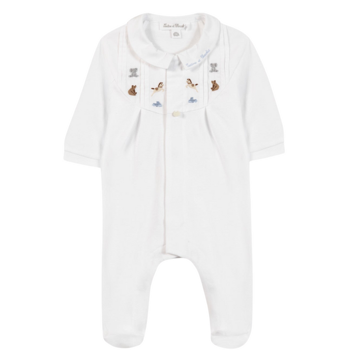 Tartine et Chocolat - Babypakje in wit met broderie