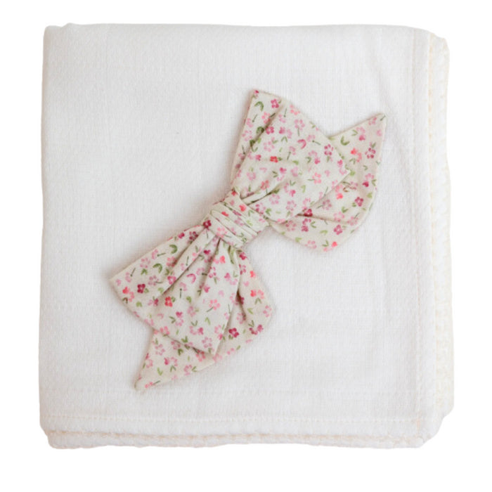 Baby Gi - CHARLOTTE COTTON MUSLIN BURP CLOTH - Ivory