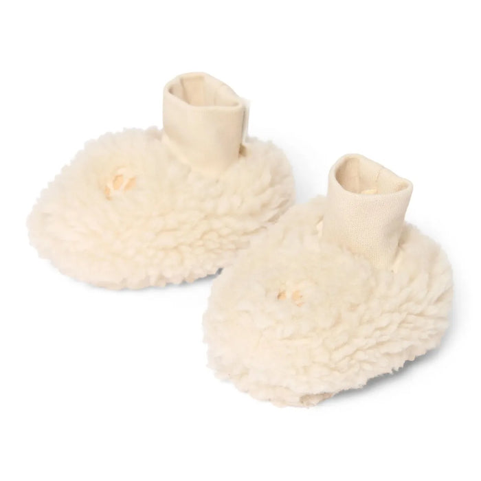 Little Dutch - Teddy baby Slofjes - Zand Pootjesprint