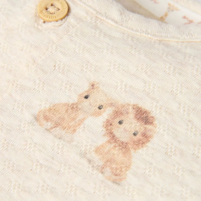 Little Dutch - Babypakje zonder voetjes Safari Friends - Beige