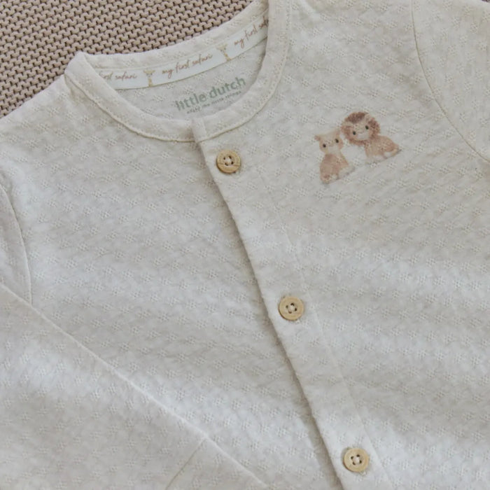 Little Dutch - Babypakje zonder voetjes Safari Friends - Beige