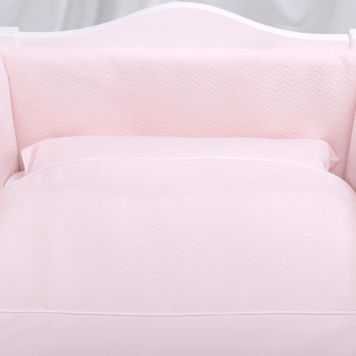 Poetree - Chevron Light Pink - Bedomranding 34x210cm