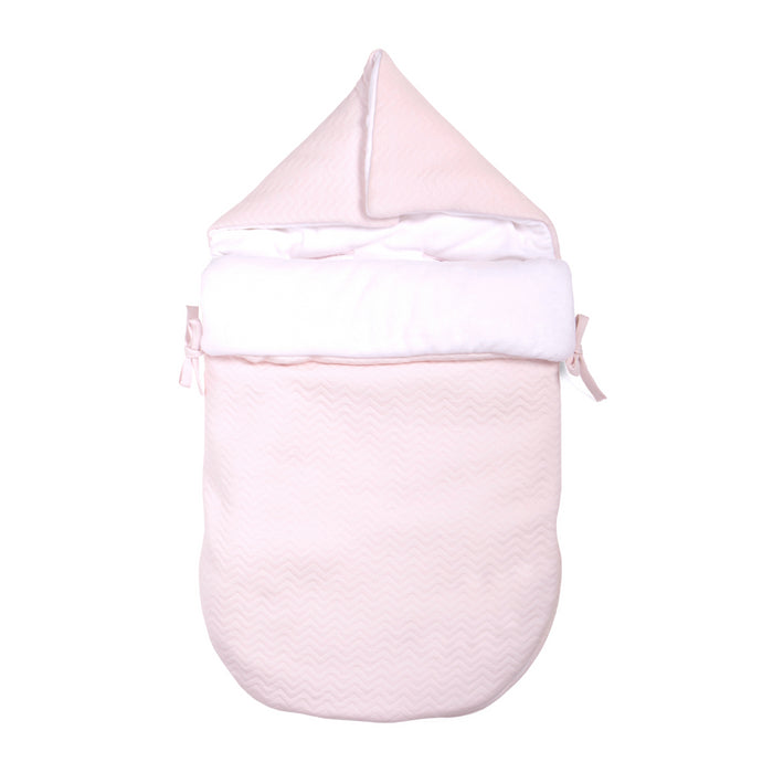 Poetree - Chevron Light Pink - Voetenzak/Engelennestje 5-punts gordel