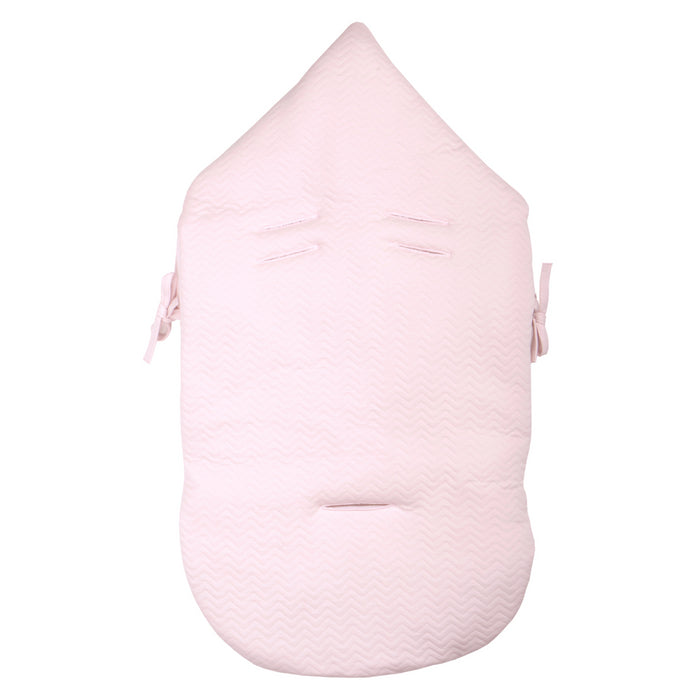 Poetree - Chevron Light Pink - Voetenzak/Engelennestje