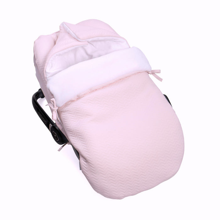 Poetree - Chevron Light Pink - Autostoelhoes (MaxiCosi)