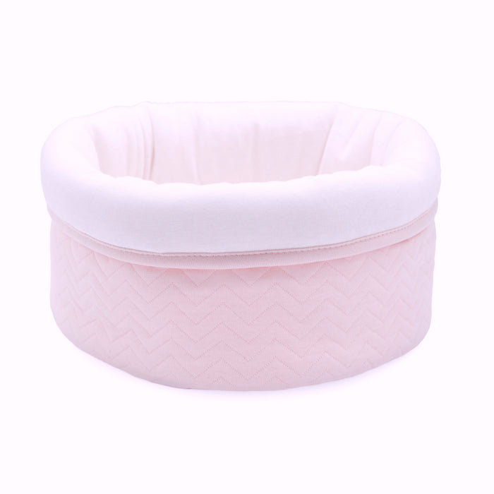 Poetree - Chevron Light Pink - Commode mandje