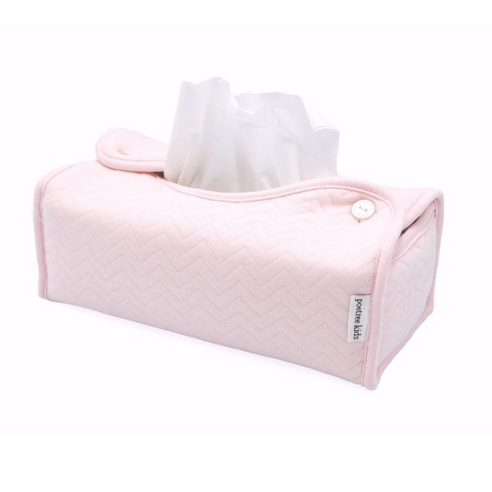 Poetree - Chevron Light Pink - Tissue box hoes