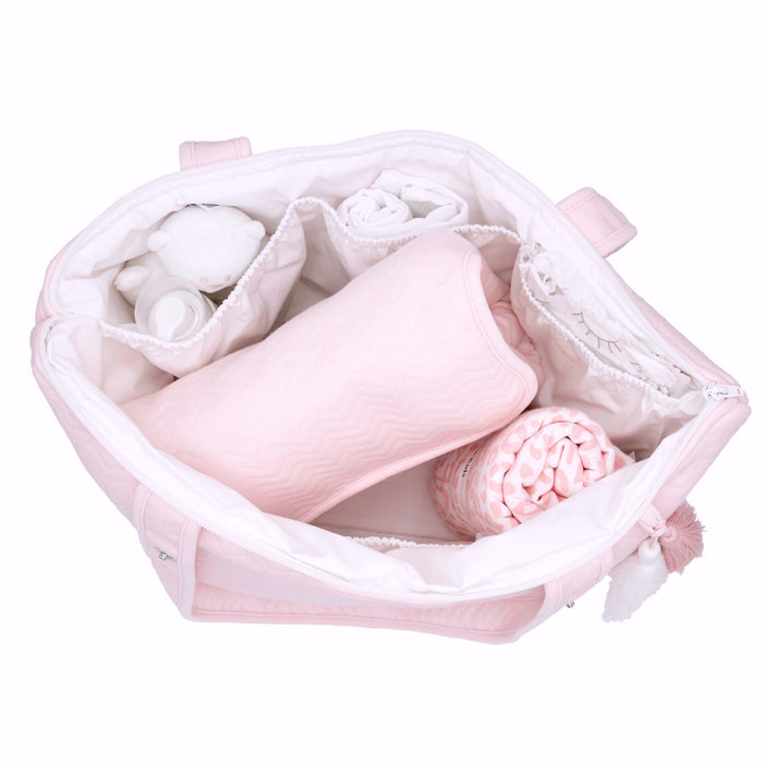 Poetree - Chevron Light Pink - Verzorgingstas /Mommy bag