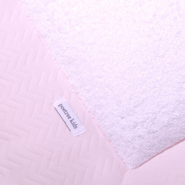 Poetree - Chevron Light Pink - Boxkleed/Parc kleed (75x95cm)