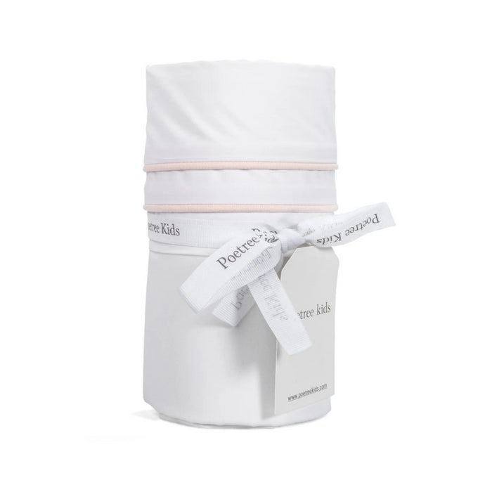 Poetree - Chevron Light Pink - Ledikant laken (110x140cm)