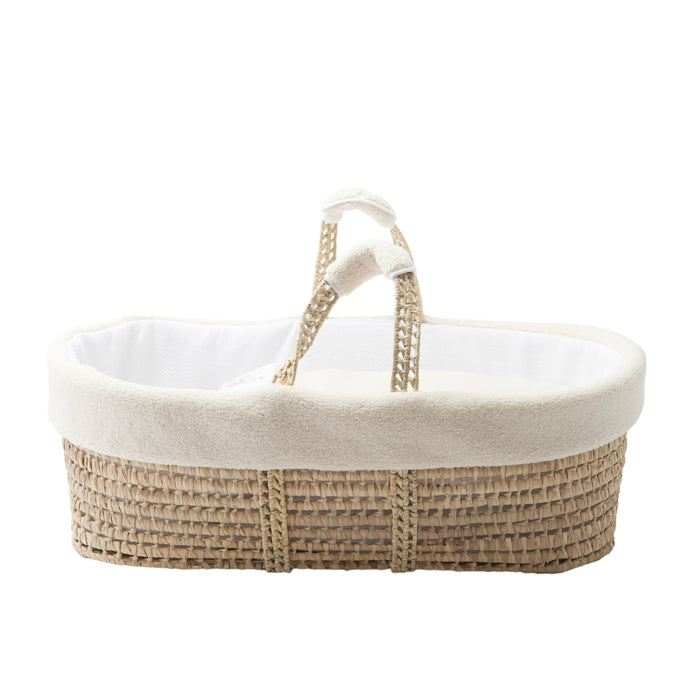 Théophile & Patachou - Wiegen - Rieten reiswieg + Aankleding schapen