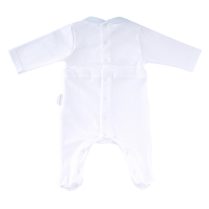 Théophile et Patachou - Kruippakje Velours Salopette - Lichtblauw