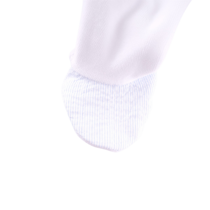 Théophile et Patachou - Kruippakje Velours Salopette - Lichtblauw